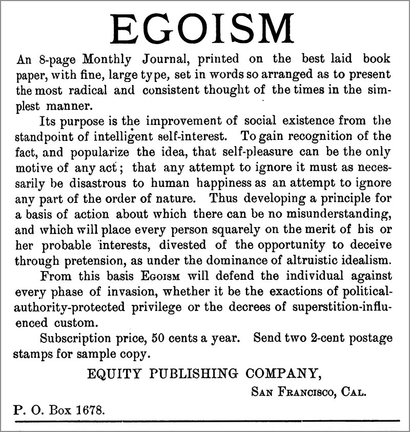 Egoism 1890 Union Of Egoists egoism-1890-union-of-egoists